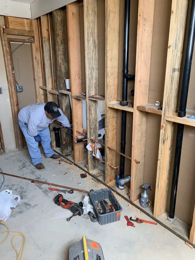 Commercial rough-in plumbing for Gas Line Repair in Fox Crossing